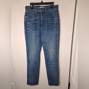 Rivet & Thread Jeans Hi Rise Medium Wash Stovepipe Style Ak801